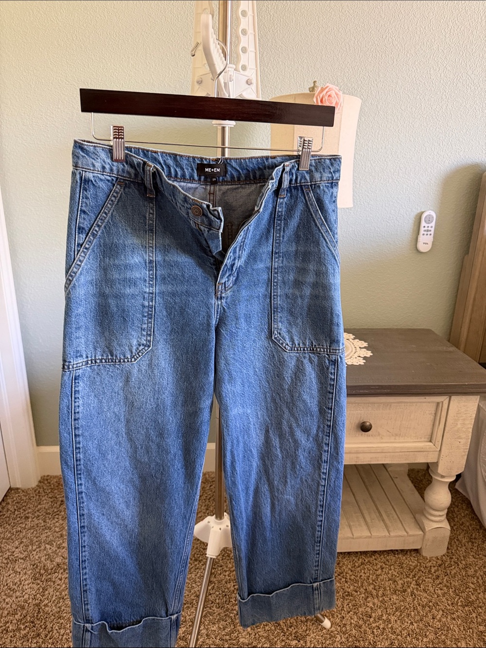 ME+EM Denim Relaxed Straight Men’s Jeans in Blue